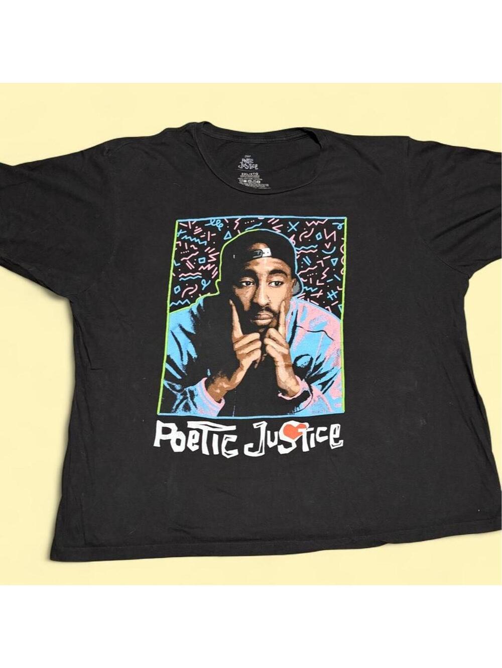 Poetic Justice Portrait T-Shirt — Size XL - 0478